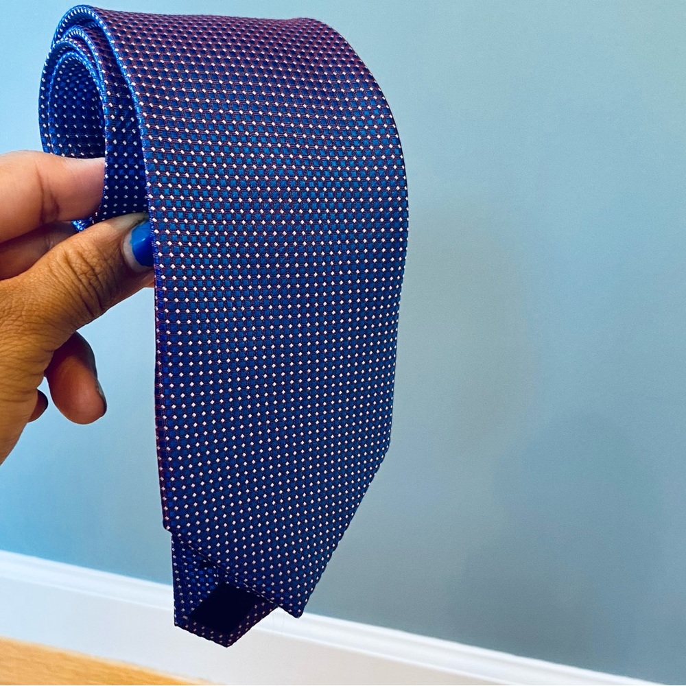 Kailong silk BLUE and PURPLE tie
